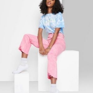 Wild Fable High Rise Straight Jeans | Pink | 💖